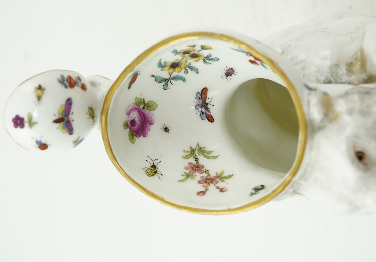 A Dresden porcelain ‘bear’ jug, late 19th century